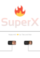 SuperX Twitter logo SuperX Twitter logo